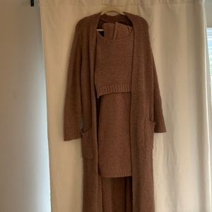 SKIMS Cozy FULL SET - robe, tank, and flair Cozy pants.